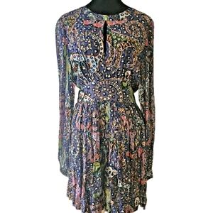 NWT- Oliphant Elegant Multicolor Patterned Dress-Size Large